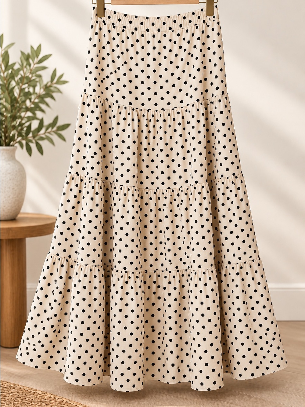 Statement Polka Dot Maxi Skirt (rack)
